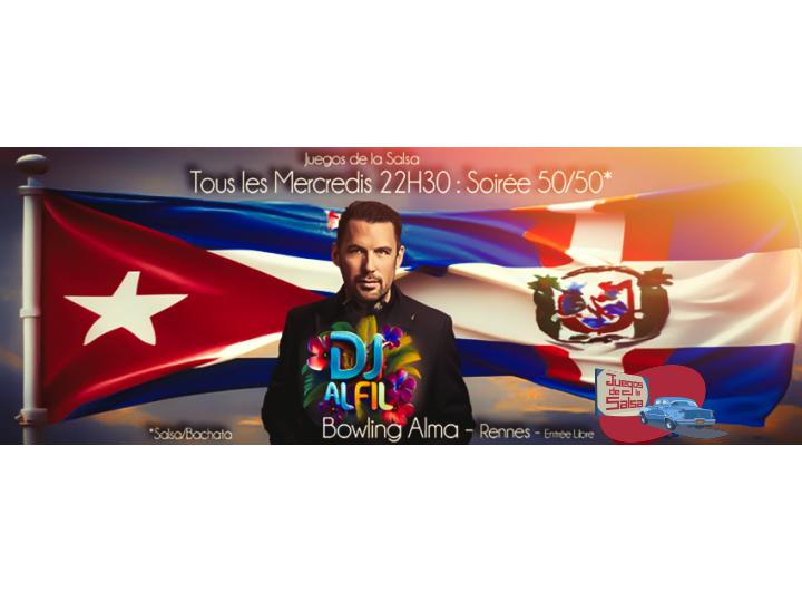 Juegos : Soirée Fifty-Fifty Salsa & Bachata avec DJ Alfil