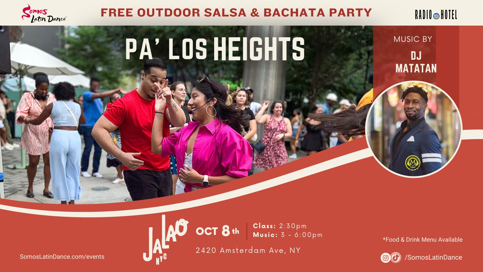 FREE SALSA AND BACHATA PARTY - PA' LOS HEIGHTS