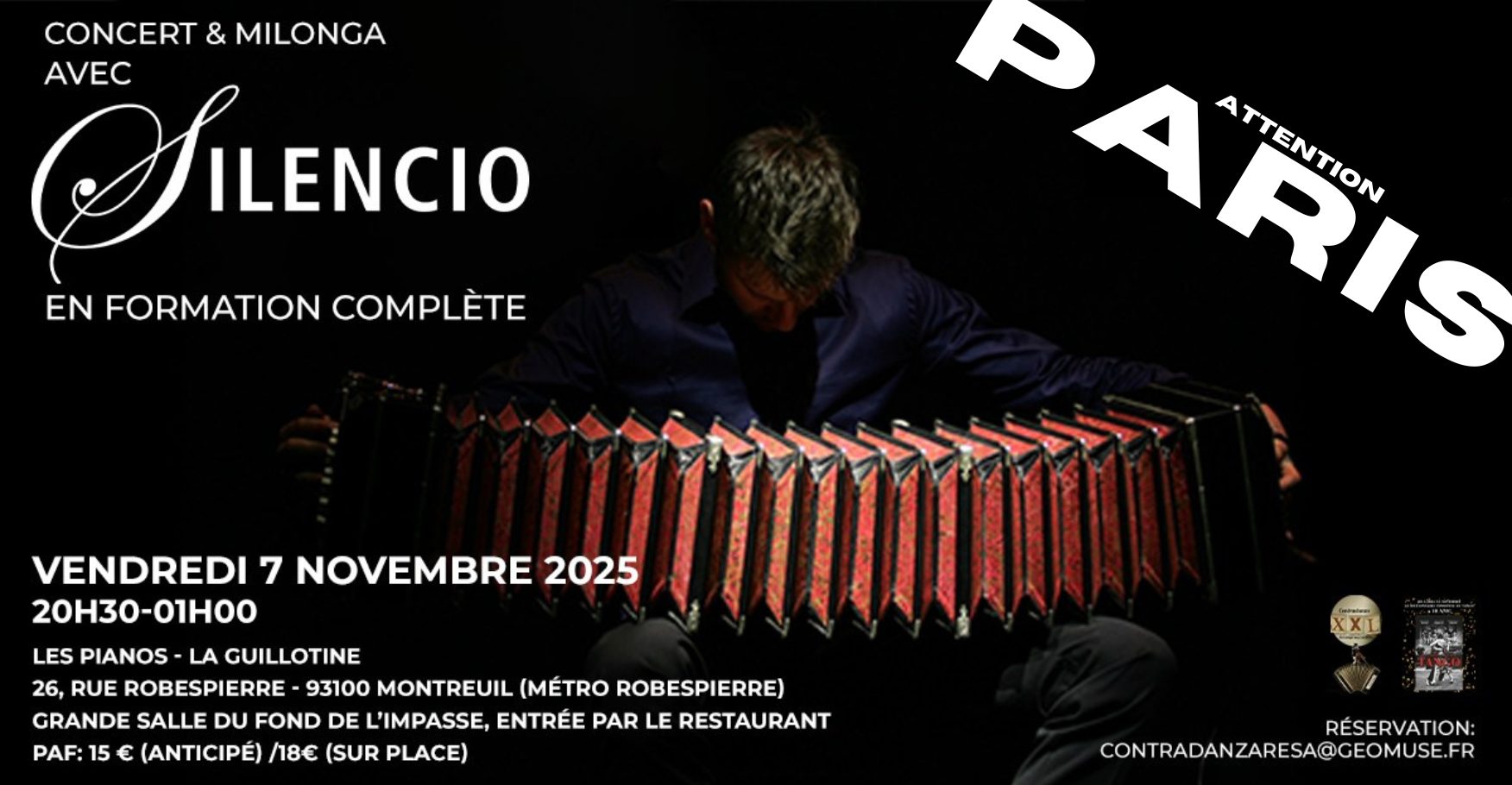 SILENCIO Orquesta : concert+milonga
