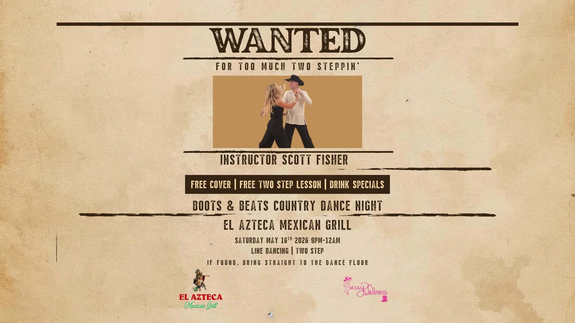 ๐ค Boots & Beats Country Dance Night ๐ข