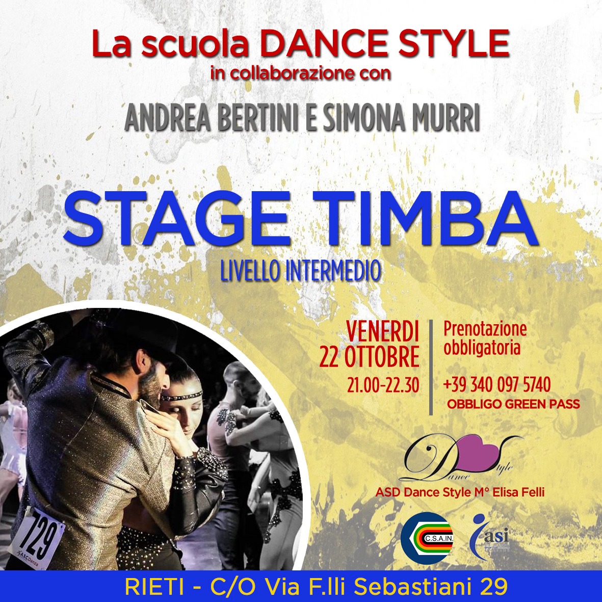 STAGE DI TIMBA con ANDREA BERTINI E SIMONA MURRI