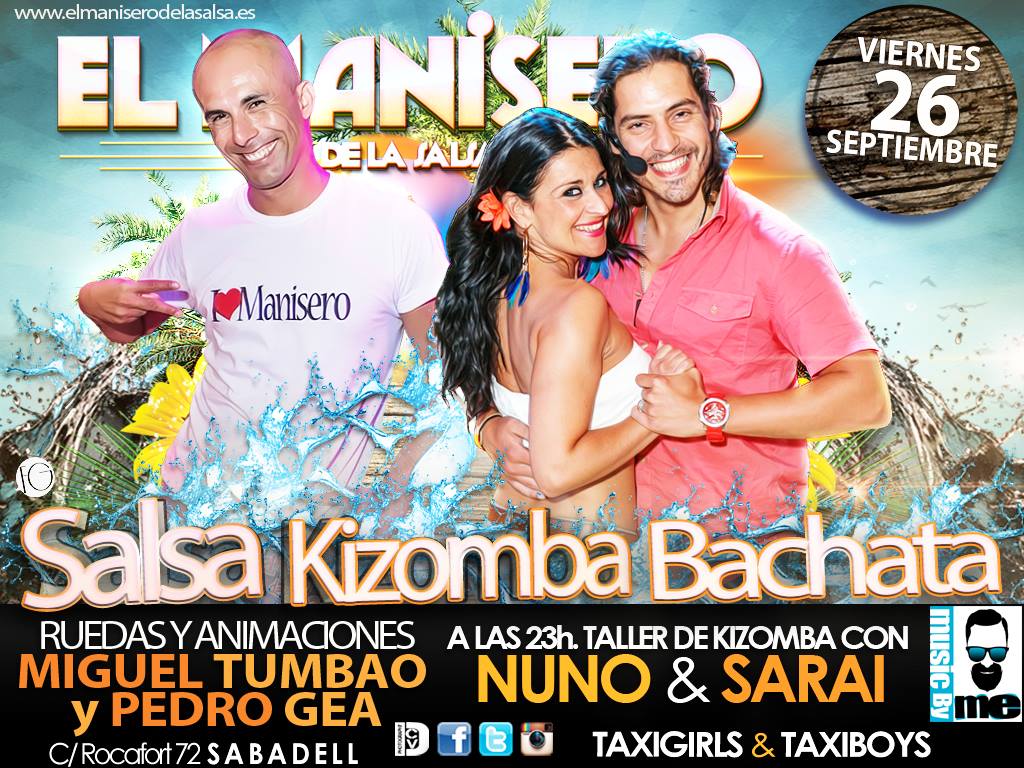 KIZOMBA con NUNO & SARAI, este VIERNES en MANISERO!