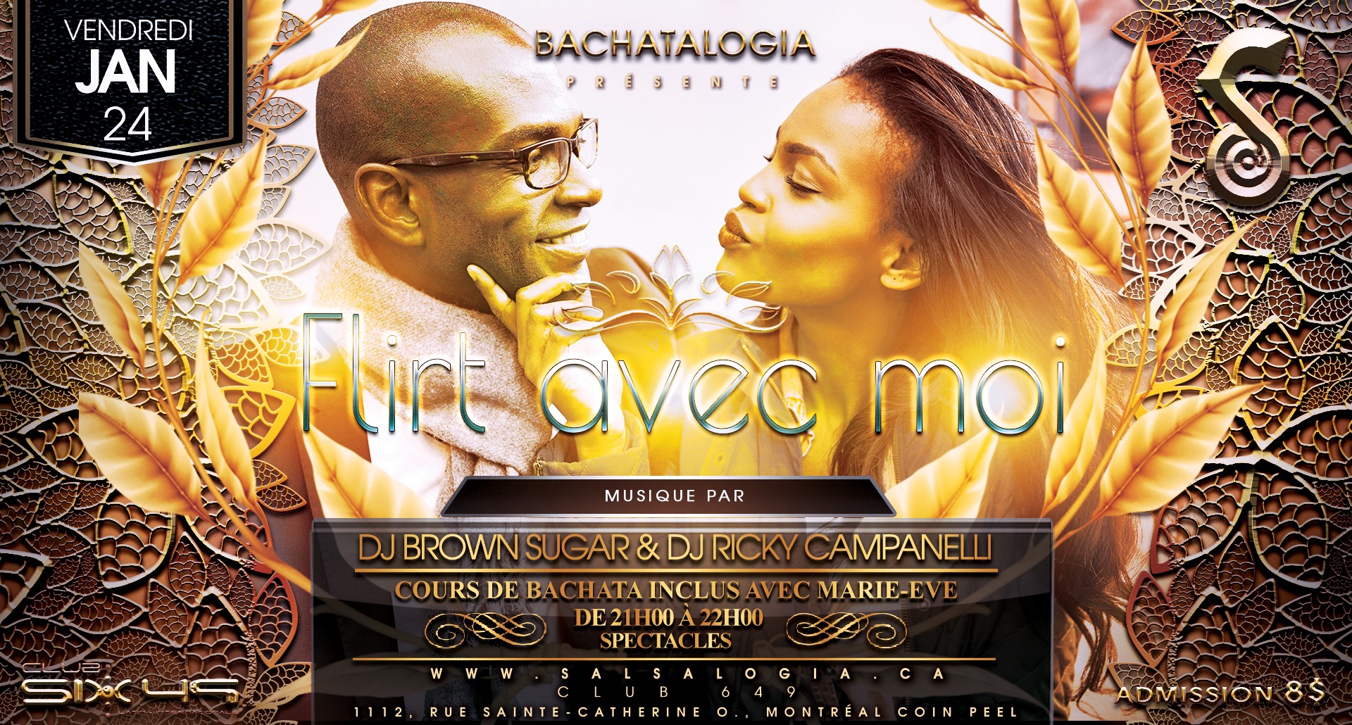 BachataLOGIA: Flirt Avec Moi Vendredi 24 Janvier au Club 649!