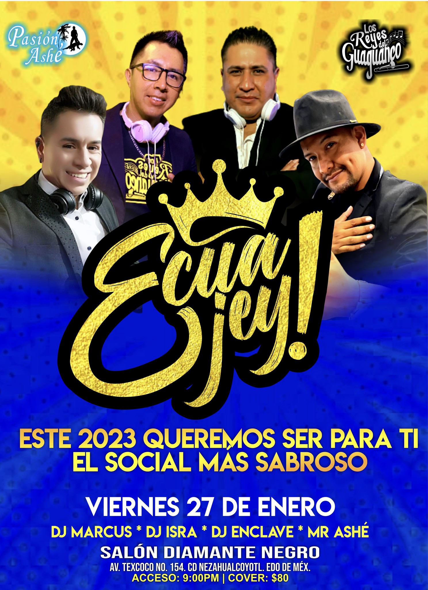 Ecuajey Salsa Social - Viernes 27 ENERO 2023 - Salón Diamante Negro