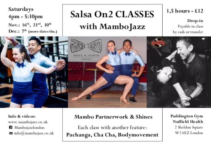 Saturday Classes Mambo Salsa On2