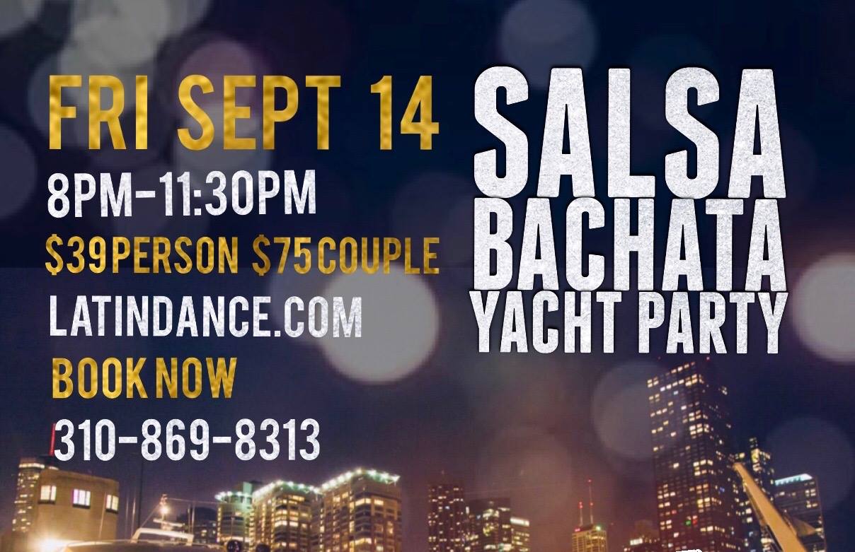 3 Hour Salsa Bachata Yacht Party