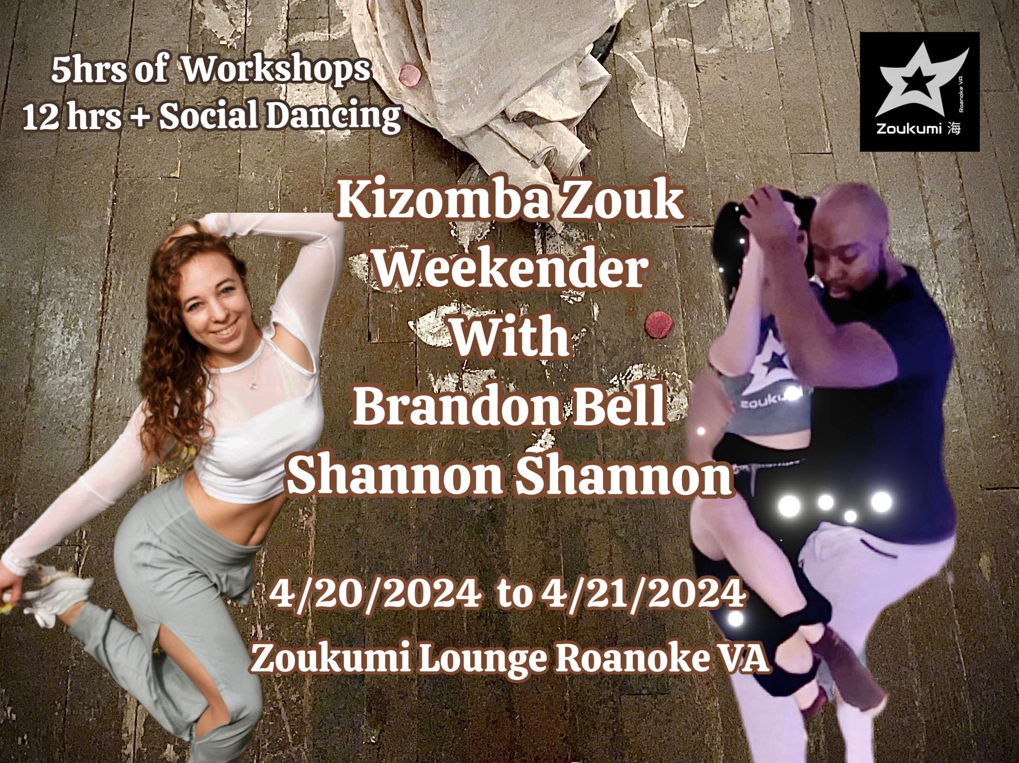 Kizomba Zouk Weekender with Brandon Bell & Shannon Shannon