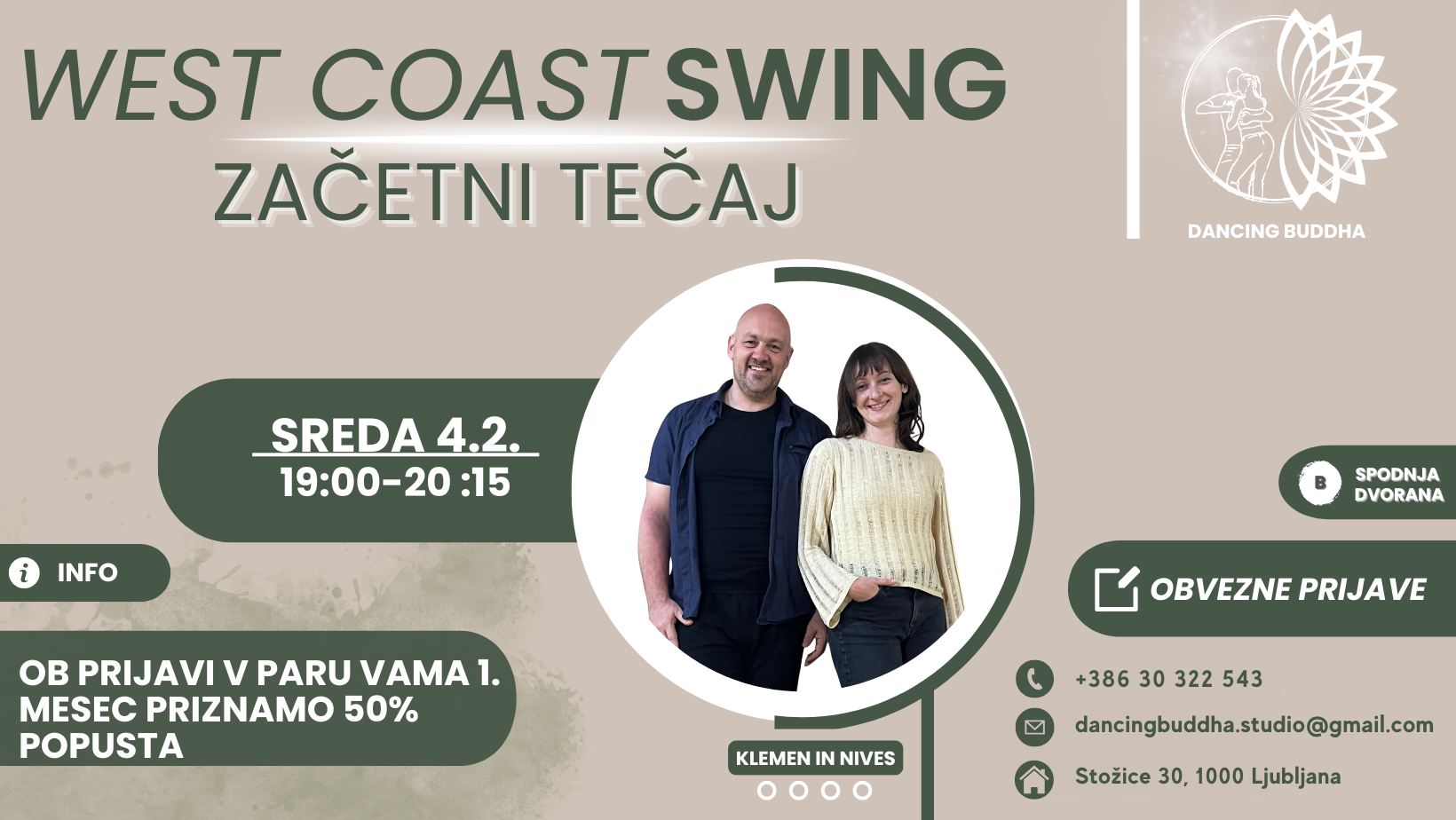 WEST COAST SWING-VPIS V ZAČETNI TEČAJ 4.2.