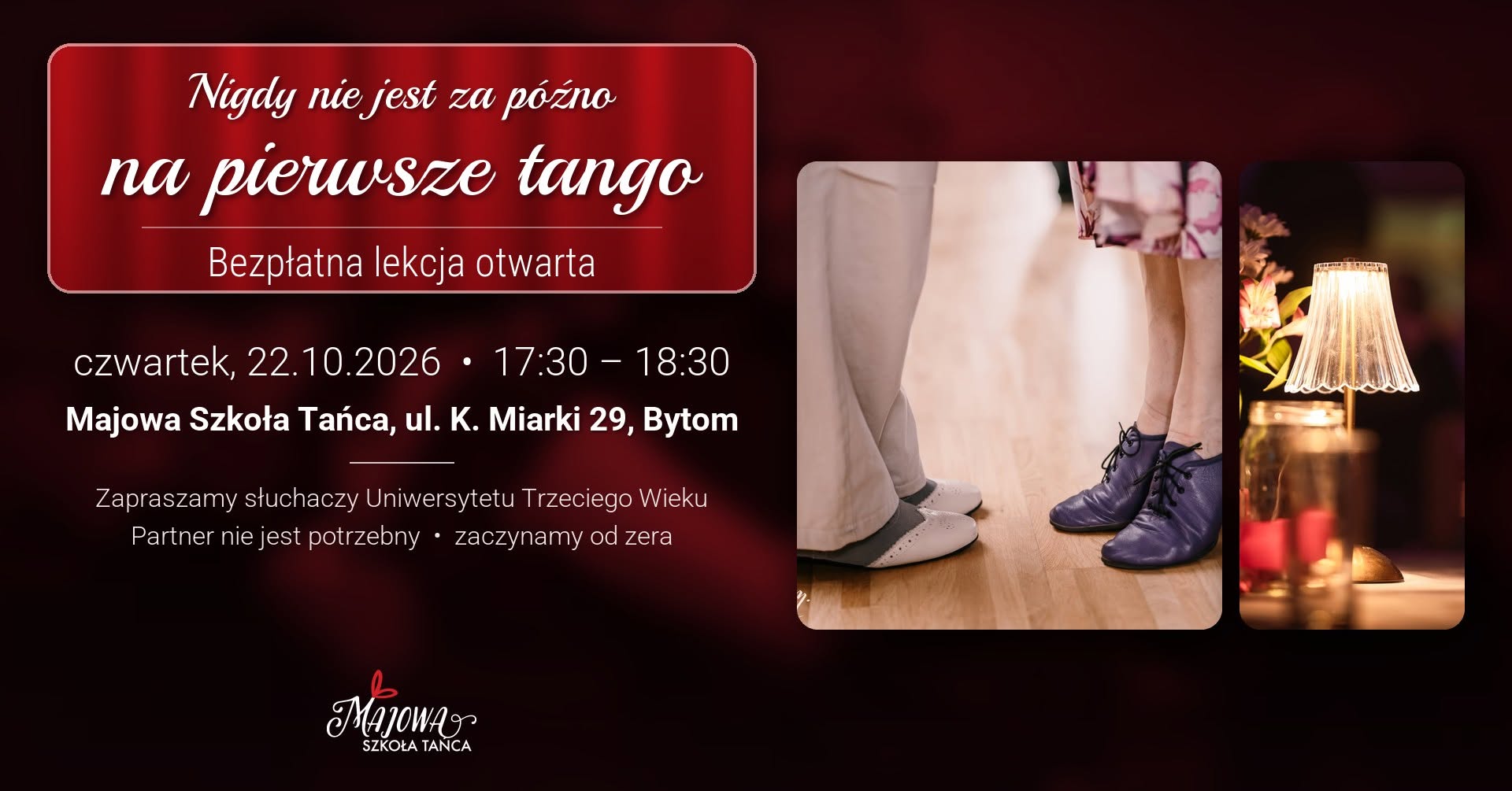 Pierwsze tango bezpłatna lekcja otwarta dla słuchaczy UTW