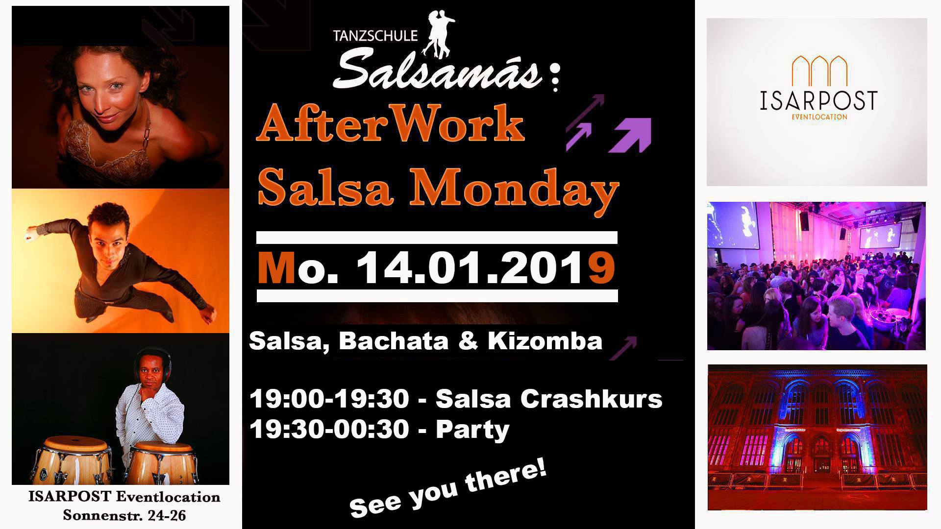 AfterWork Salsa Monday mit Salsa Crashkurs & DJ Nicemixx