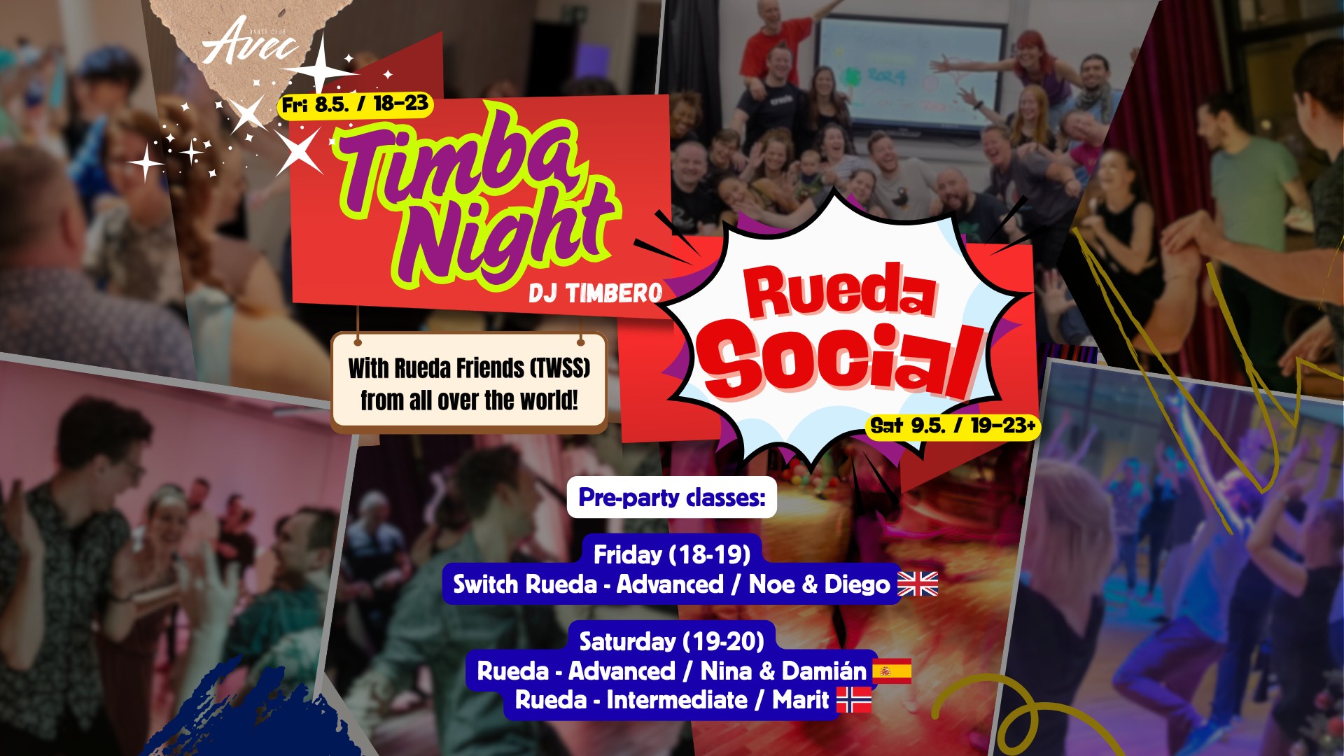 Timba Night + Rueda Social (With TWSS!) 8.-9.5.