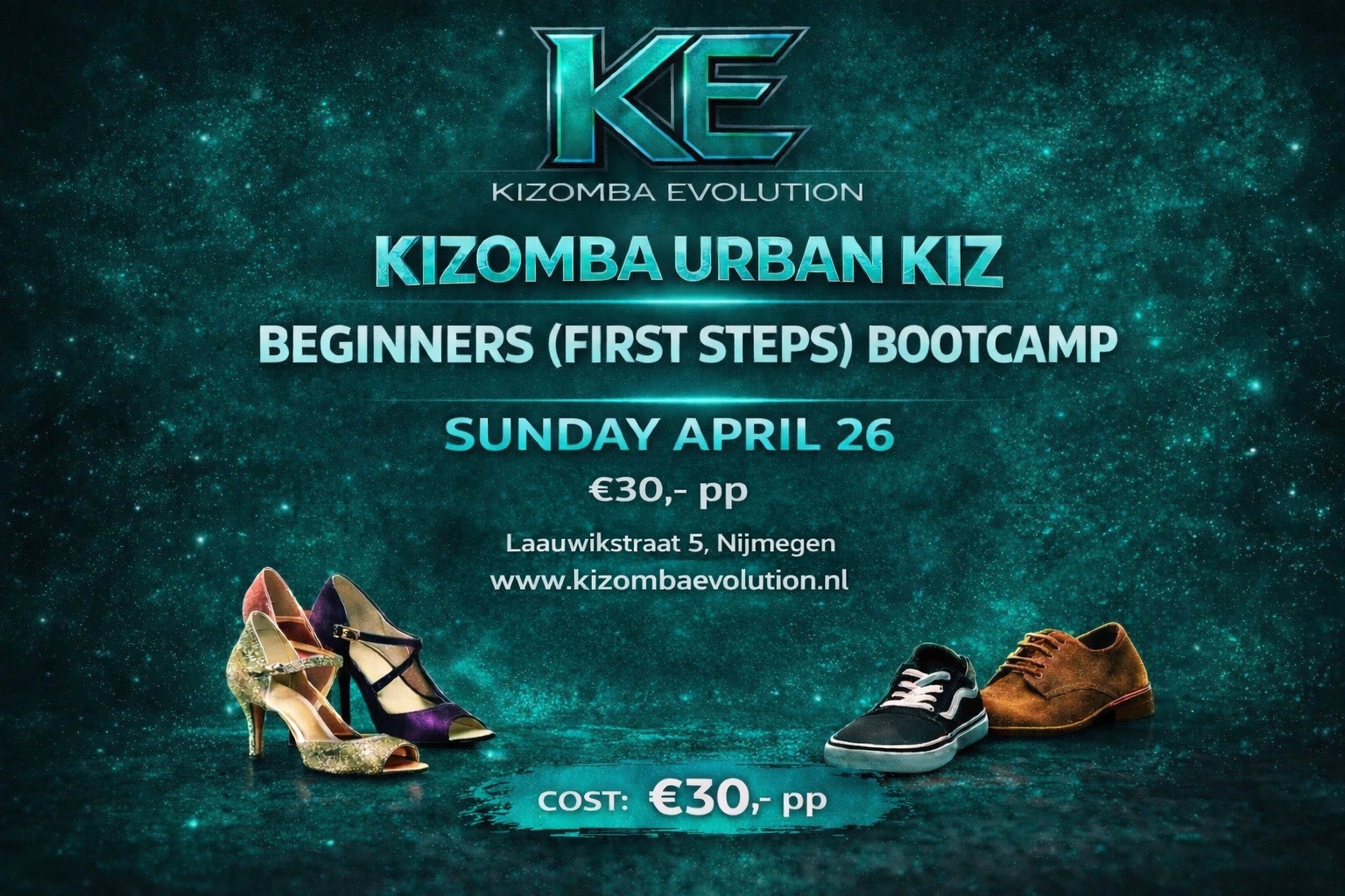 KIZOMBA URBAN KIZ BEGINNERS (FIRST STEPS) BOOTCAMP NIJMEGEN