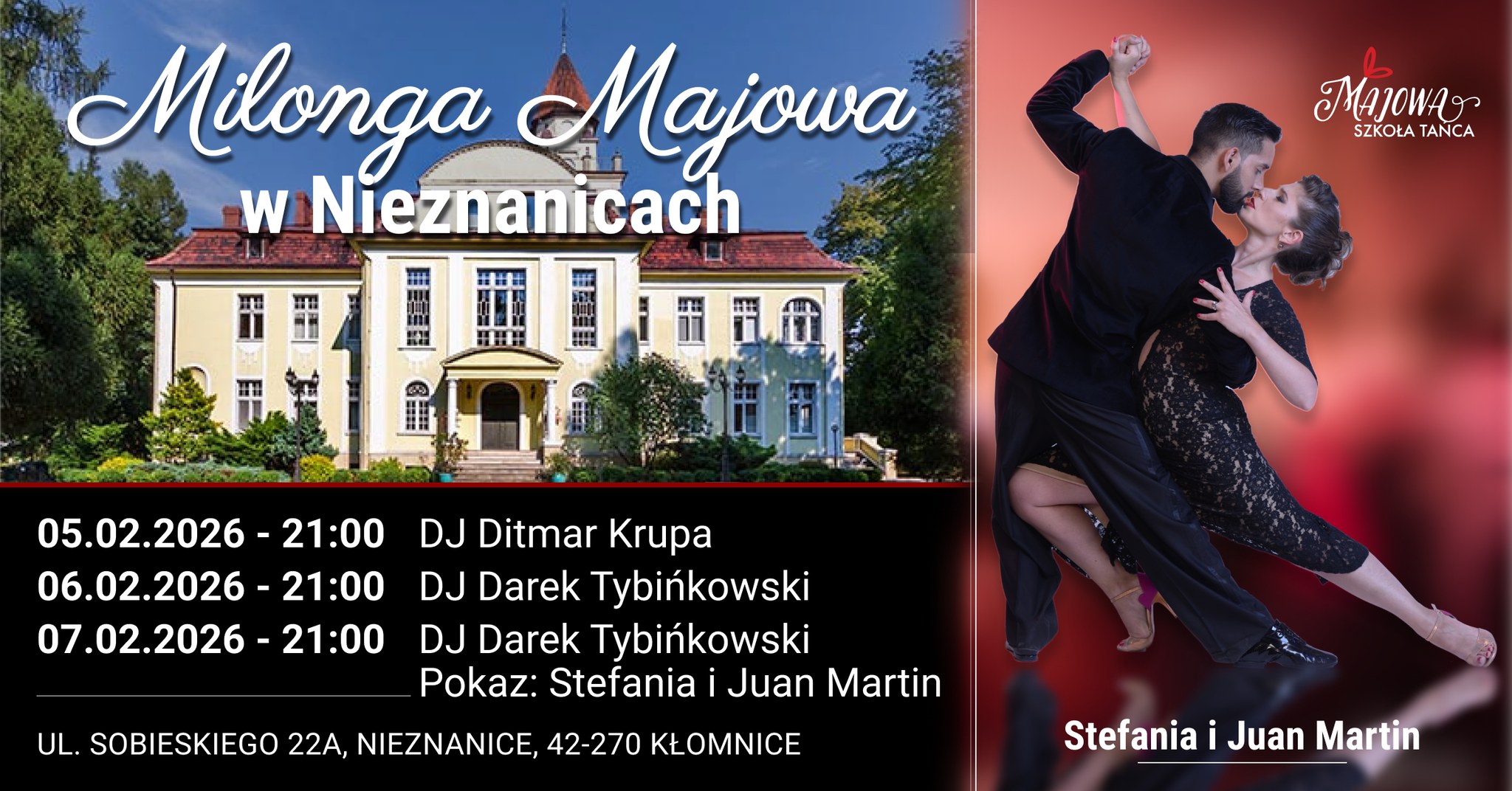 Majowa Milonga w Nieznanicach! 3 dni: 5-7.02.2026