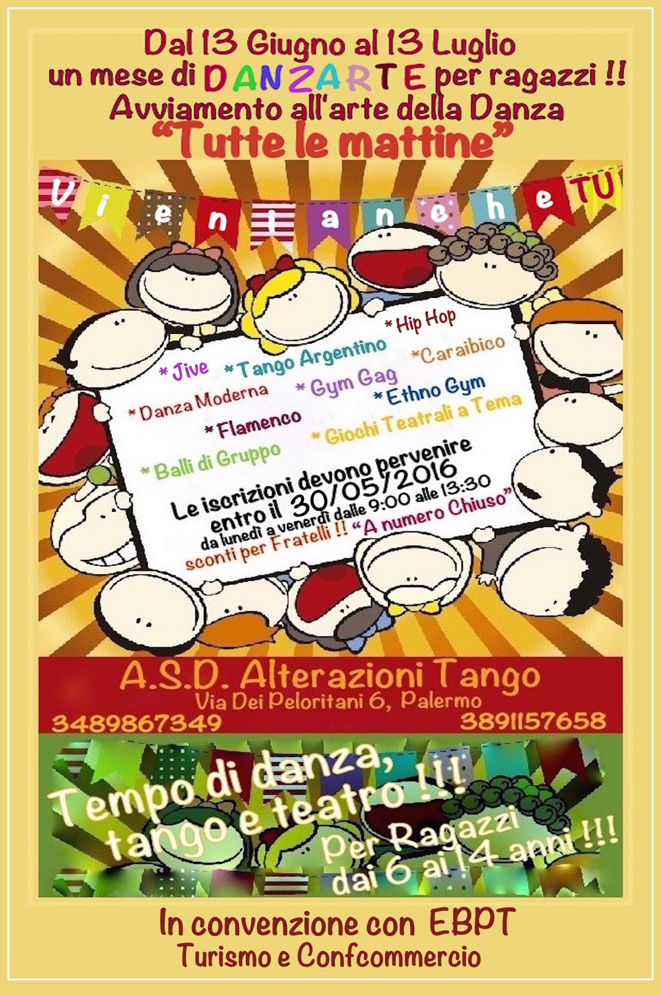 DanzArte insieme a noi! Un MESE di danze per l'avviamento all'Arte e alla Cultura del ballo!