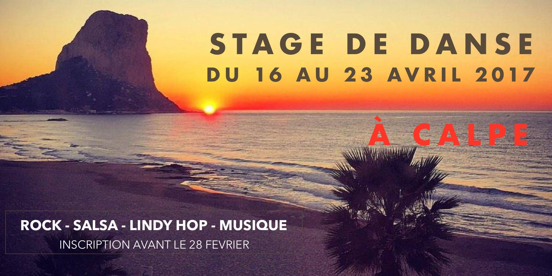 Stage de Rock Salsa Lindy-Hop Percus à Calpe