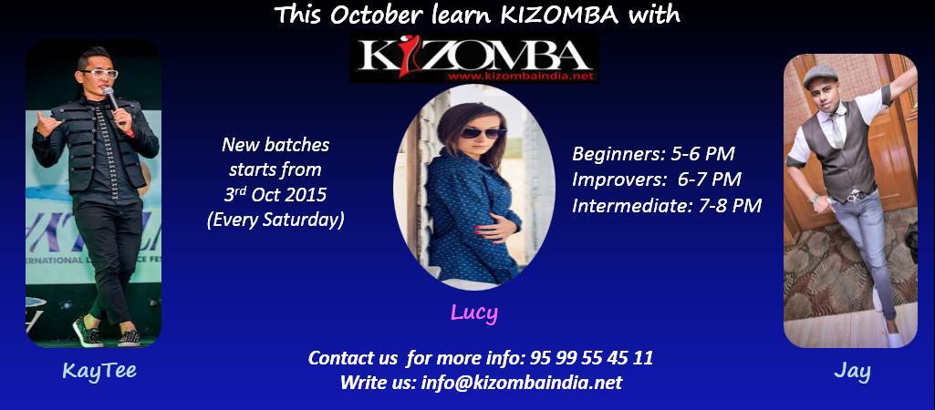 FRESH KIZOMBA BATCHES THIS OCTOBER @ KIZOMBA INDIA