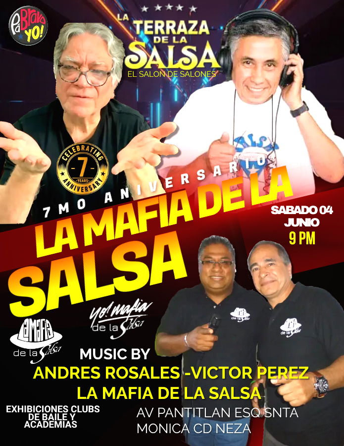 2DO EVENTO DEL 7MO ANIVERSARIO LA MAFIA DE LA SALSA ANDRES ROSALES VICTOR PEREZ