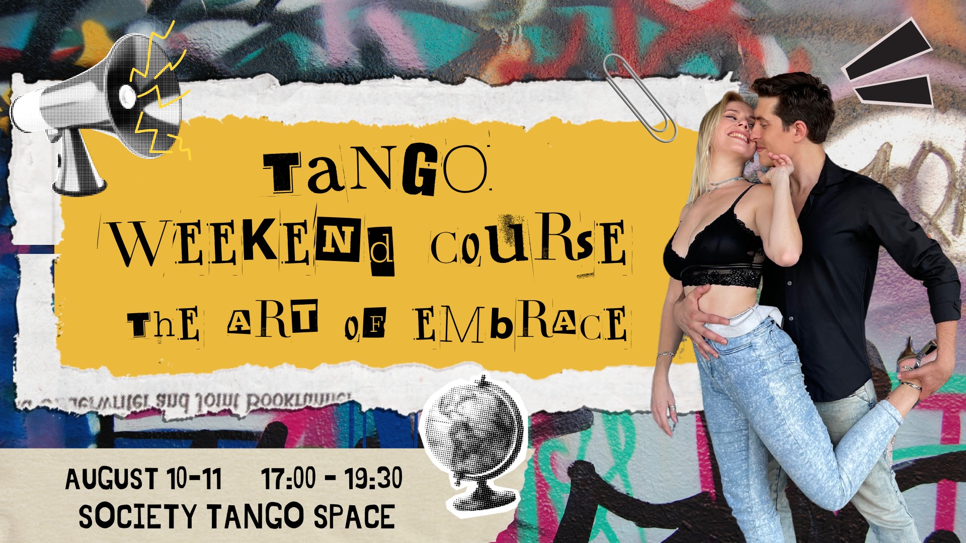 Tango Weekend Course The Art of Embrace 10 & 11 AUG