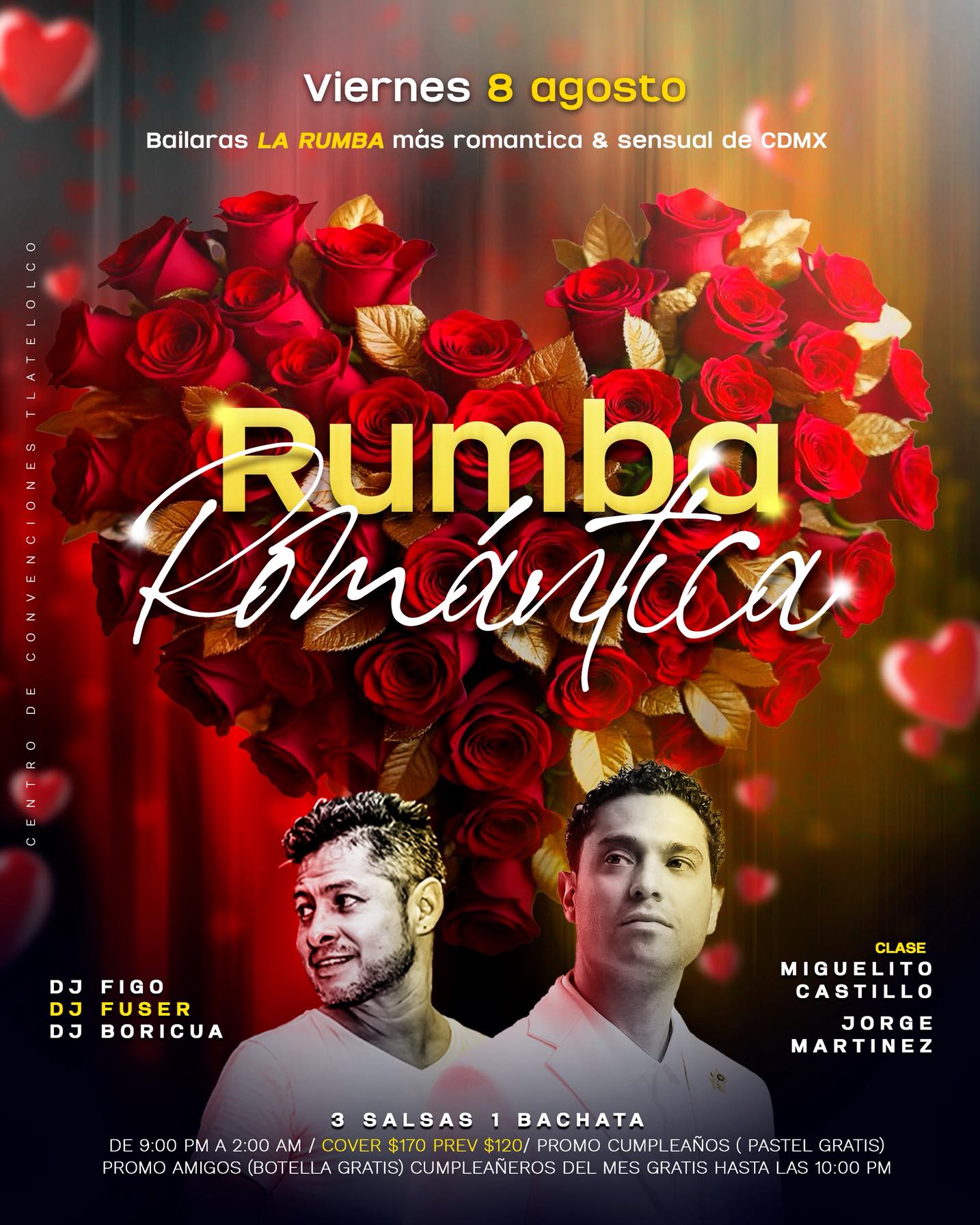 Rumba Romántica - viernes 8 de agosto - 9 pm