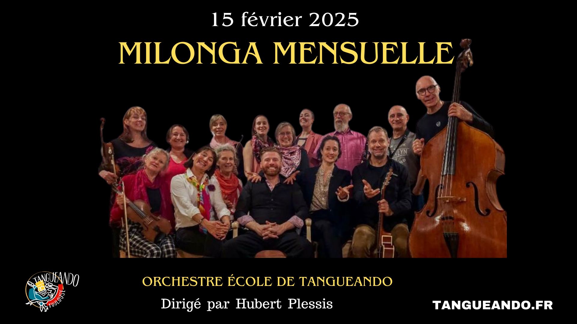 Milonga mensuelle avec orchestre école de tangueando