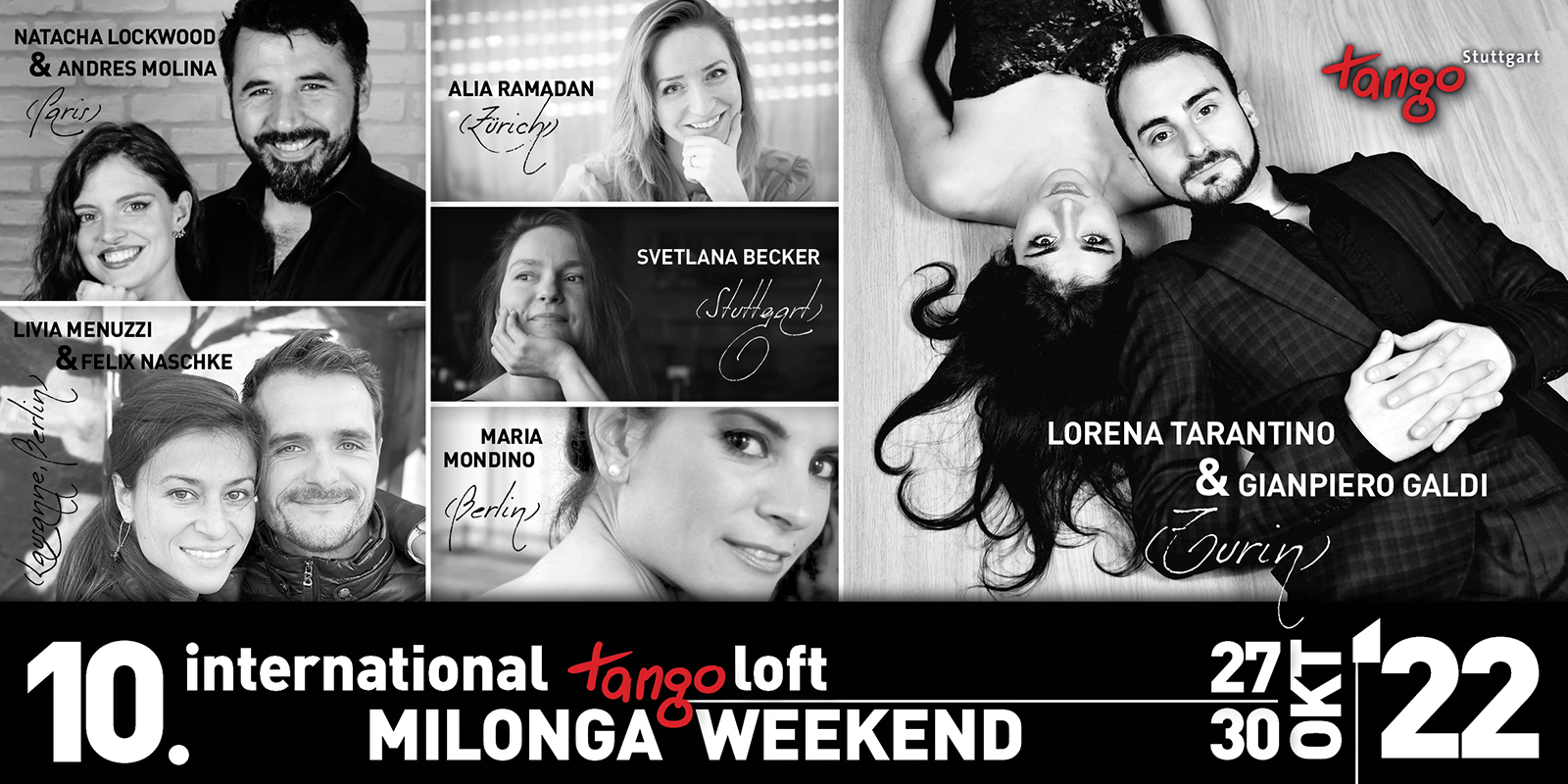 10th International Milonga Weekend >>>tangoloft<<< Stuttgart 27. - 30. Oktober 2022