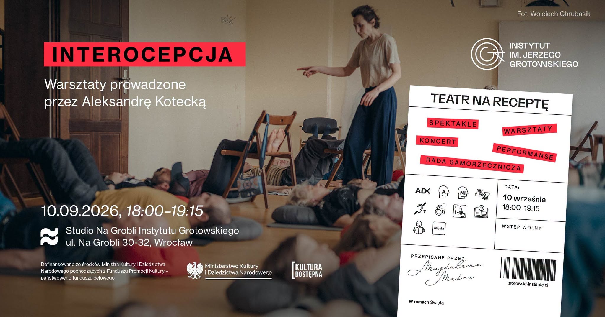 🔴 Interocepcja deep listening warsztaty prowadzone przez Aleksandrę Kotecką