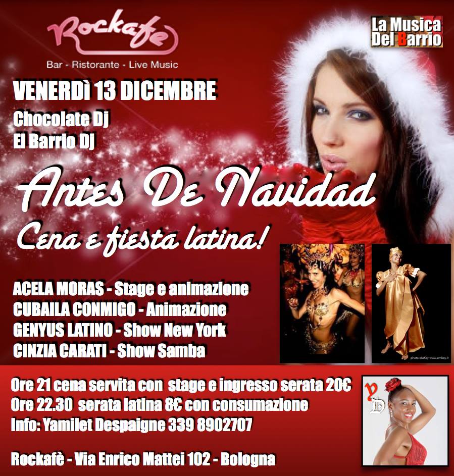 VENERDI 13 DICEMBRE ANTES DE NAVIDAD