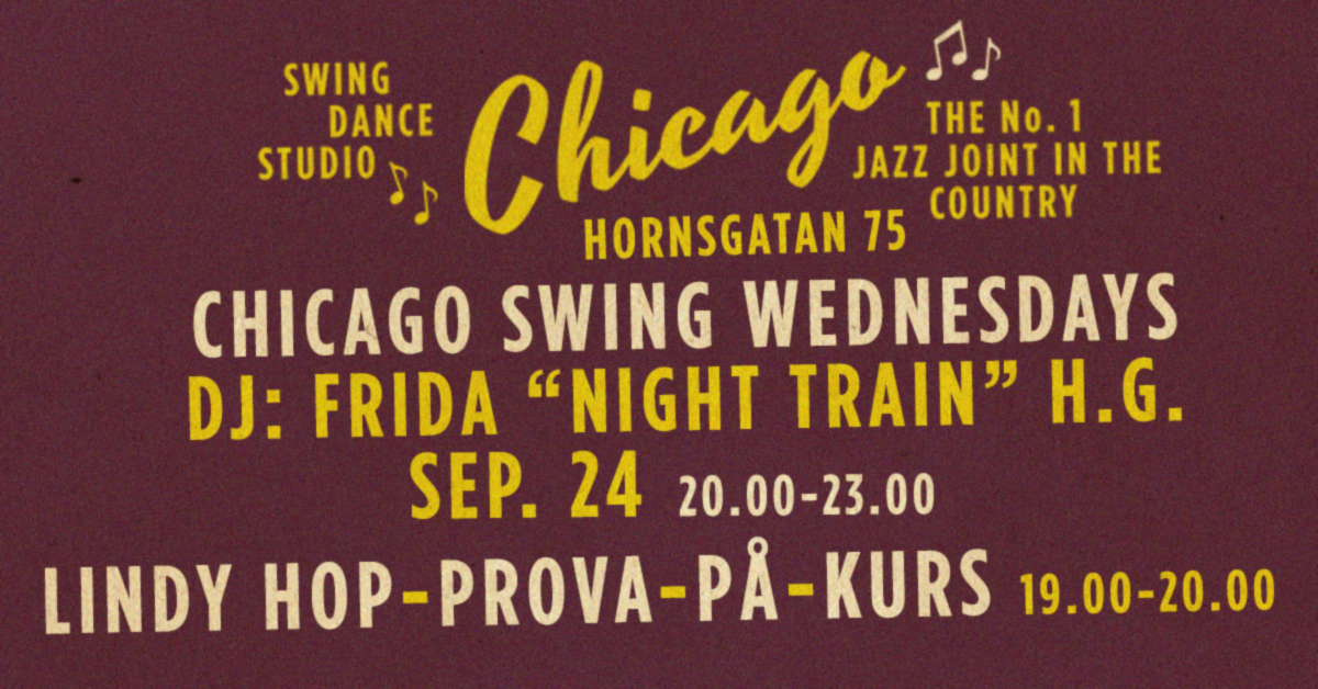 CHICAGO Swing Wednesdays - Lindy Hop Prova-På