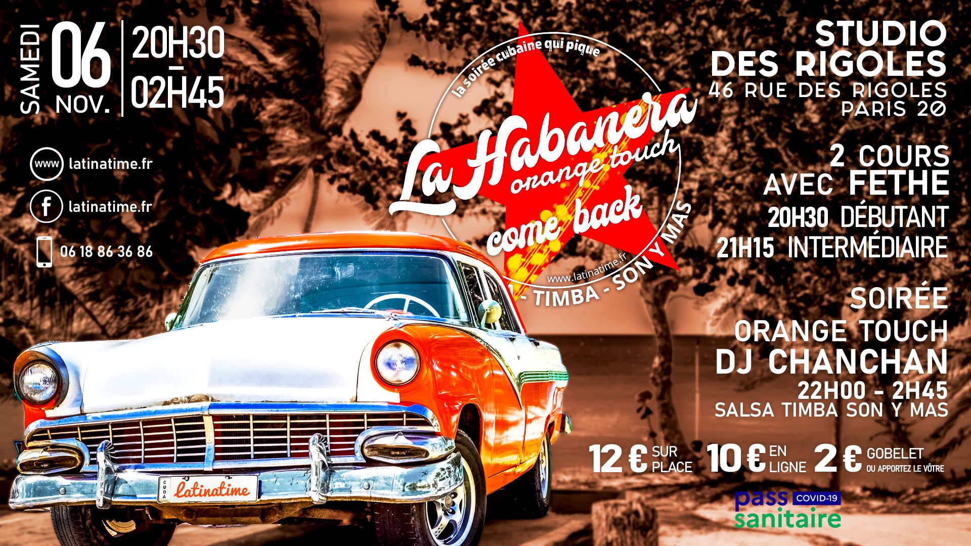 La Habanera come back - Orange Touch - Fethe Bé - Dj Chanchan - 06 Novembre 2021