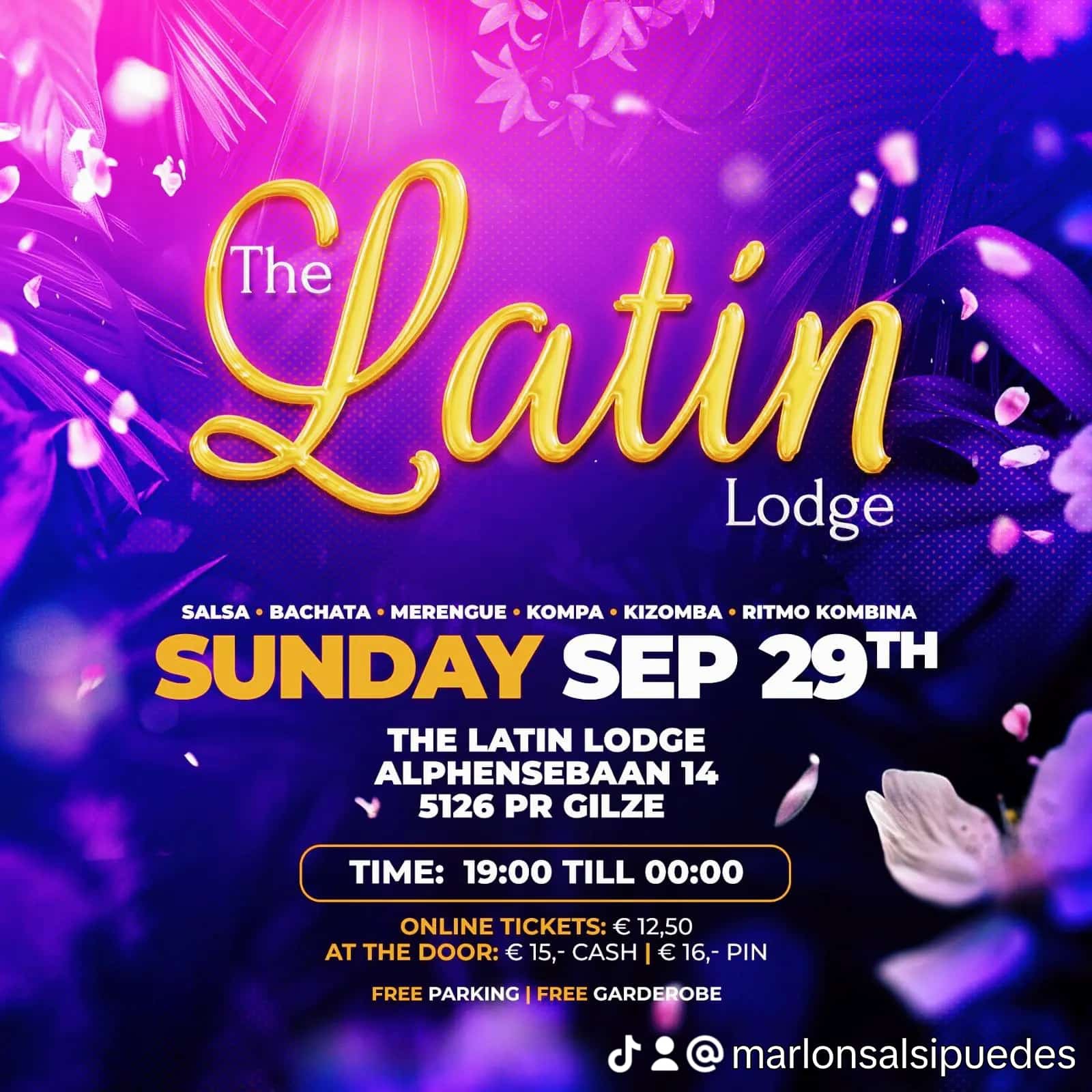 The Latin Lodge Sept. 29th GILZE