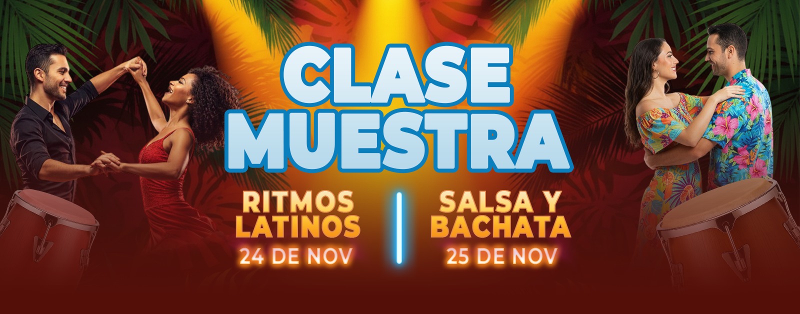 Clase Muestra Ritmos Latinos y Salsa-Bachata (principiantes)