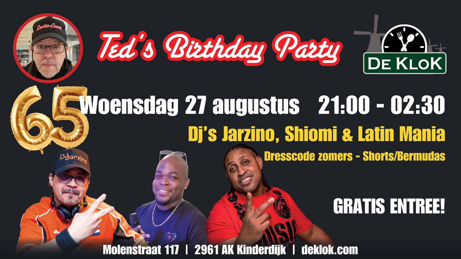 Ted's Birthday Party - FREE entrance