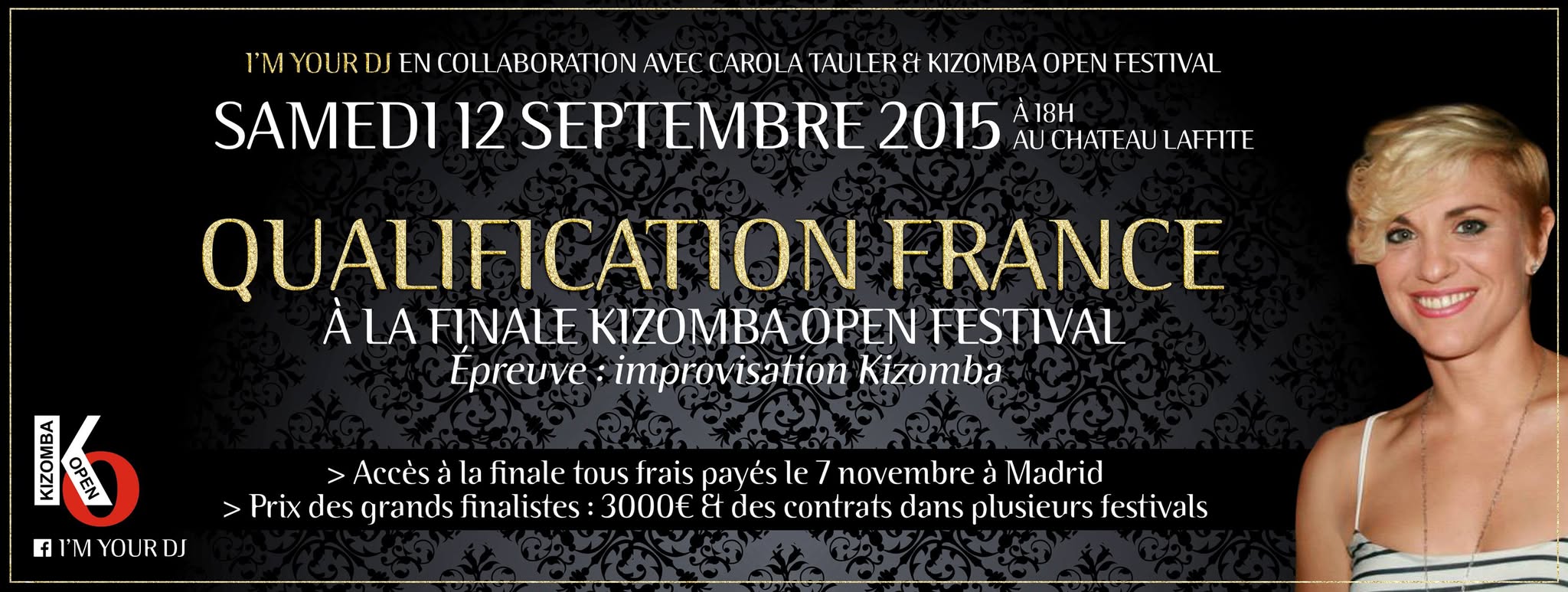 CONCOURS KIZOMBA OPEN FESTIVAL - QUALIFICATION FRANCE (BORDEAUX) - SAMEDI 12 SEPTEMBRE À I'M YOUR DJ