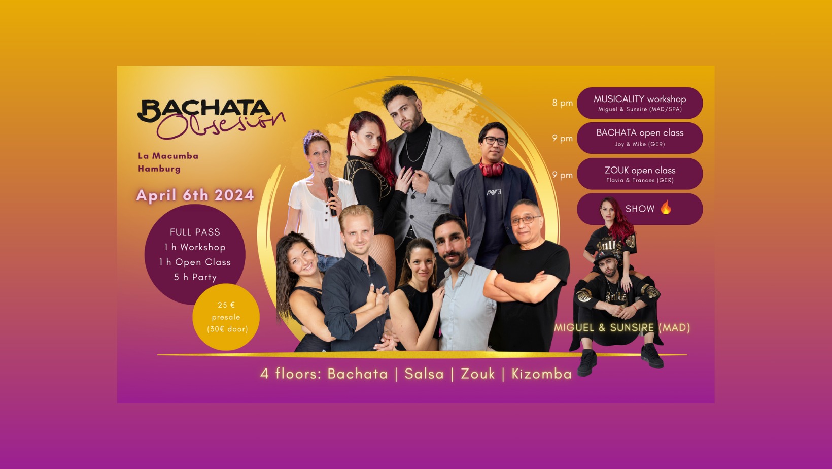 Bachata Obsesión The Event ! - Free entrance for students (from 9 pm)
