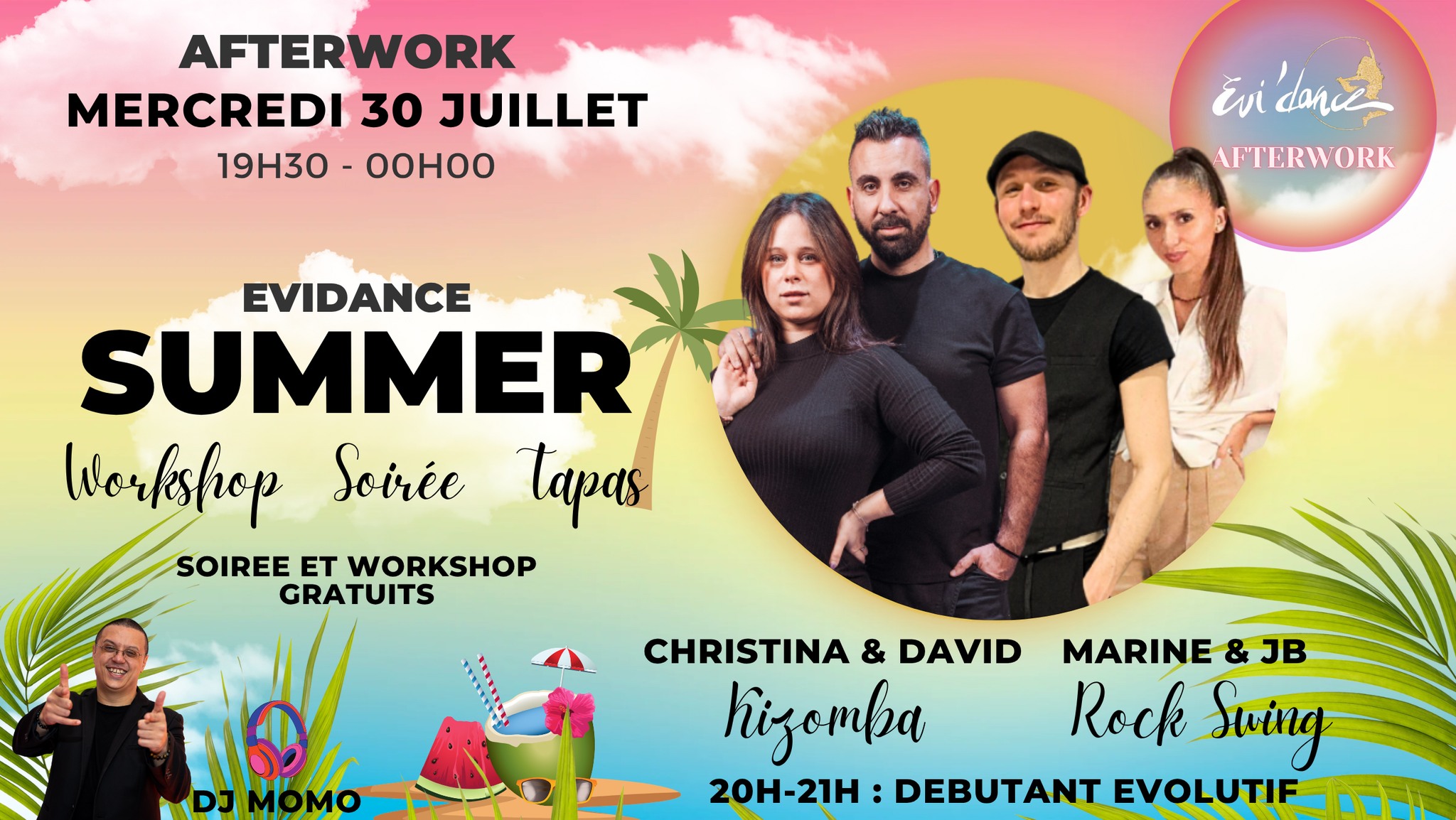 Evi'dance Summer - Afterwork du 30 Juillet