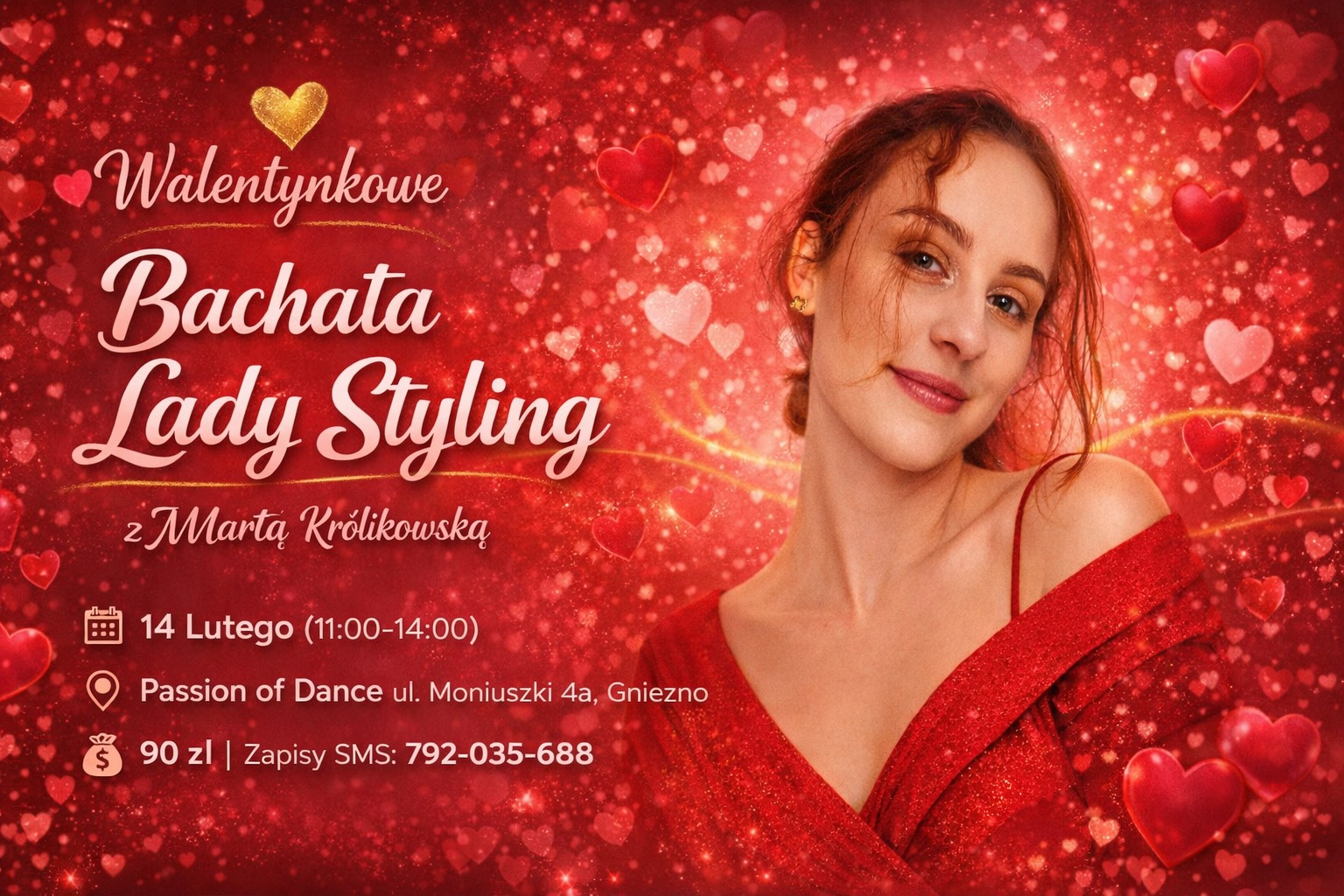 💖 Walentynkowe Warsztaty Bachata Lady Styling 💖