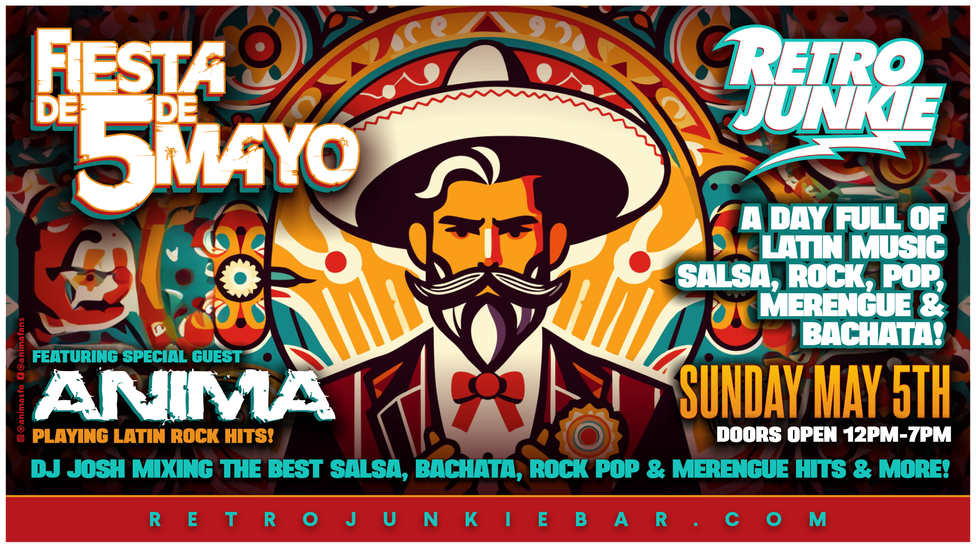 Cinco De Mayo Bash! w ANIMA Live, DJ, Food Truck & More!