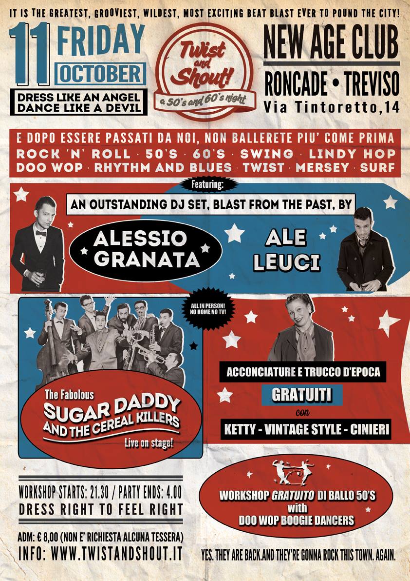 Twist and Shout! A 50's and 60's Night The Grand Comeback to Treviso 11.10.13