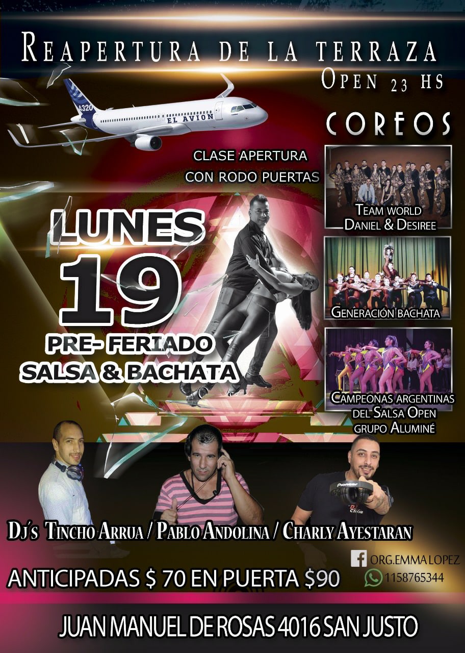 Fiesta Preferiado Salsa&Bachata en el Avión