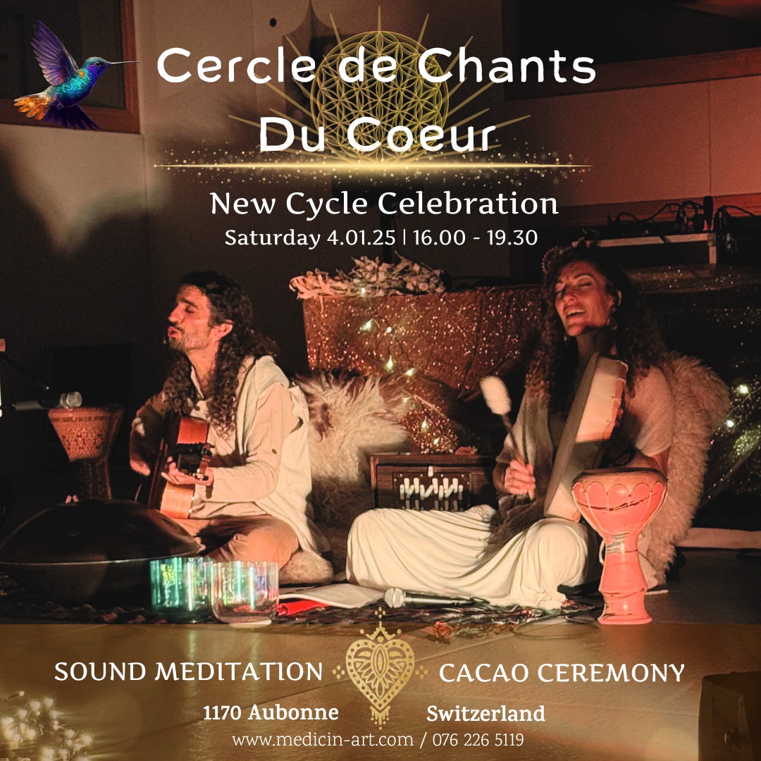 CERCLE DE CHANTS DU COEUR & CACAO SACRÉ Sound Meditation - Cacao Ceremony - Singing Prayer