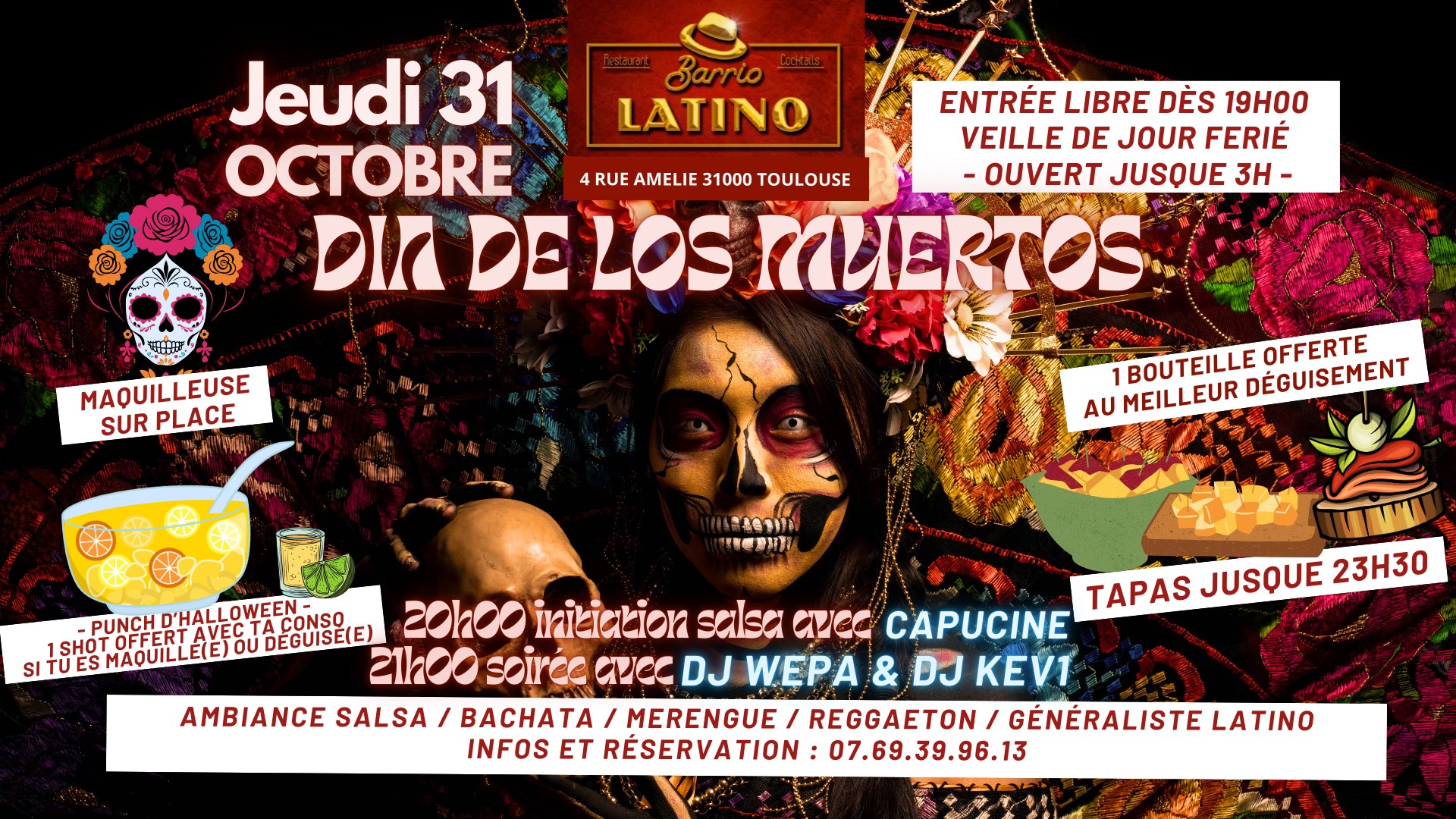Dia de Los Muertos au Barrio Latino