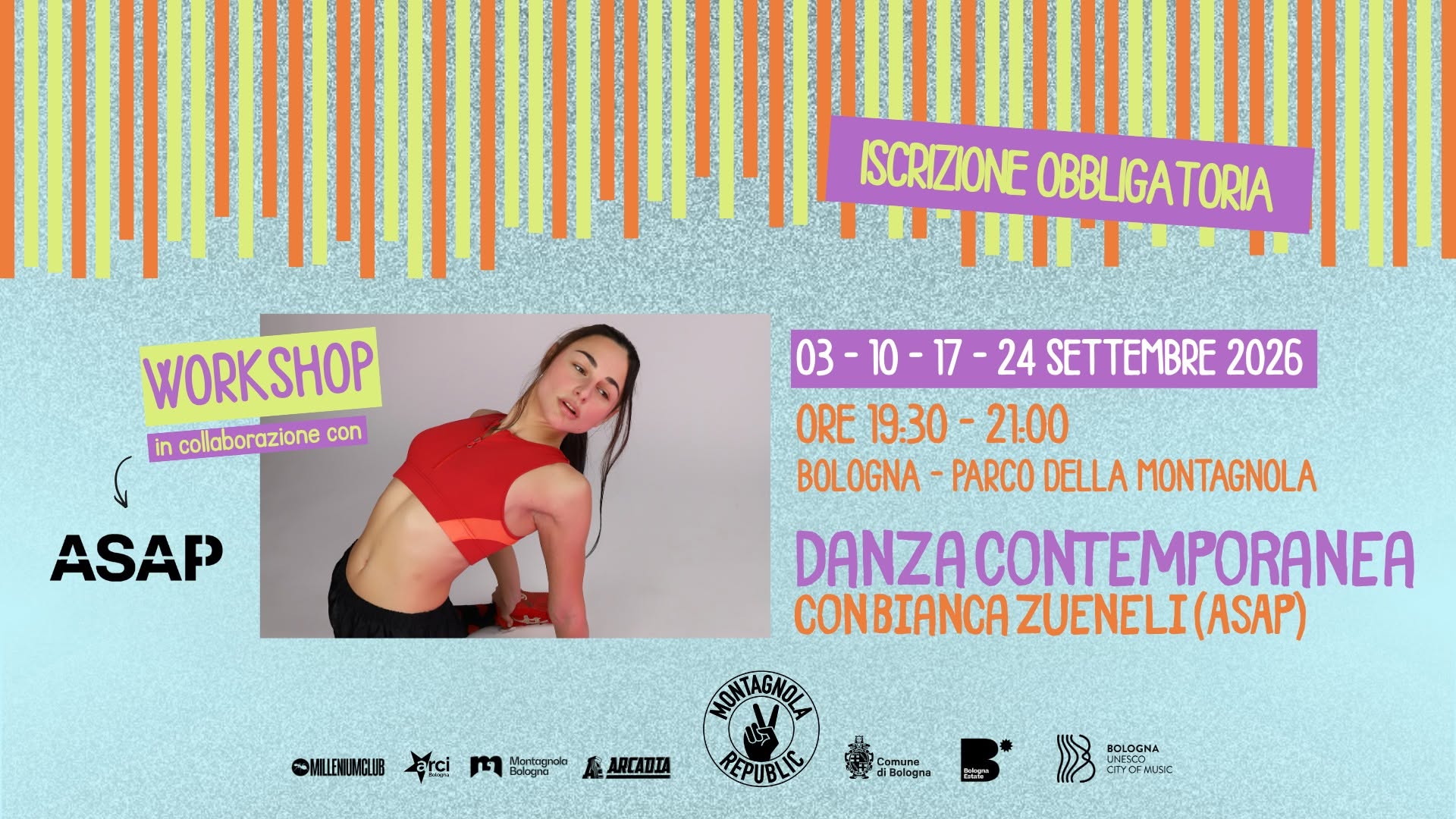 WORKSHOP DI DANZA CONTEMPORANEA con BIANCA ZUENELI @ Montagnola Republic