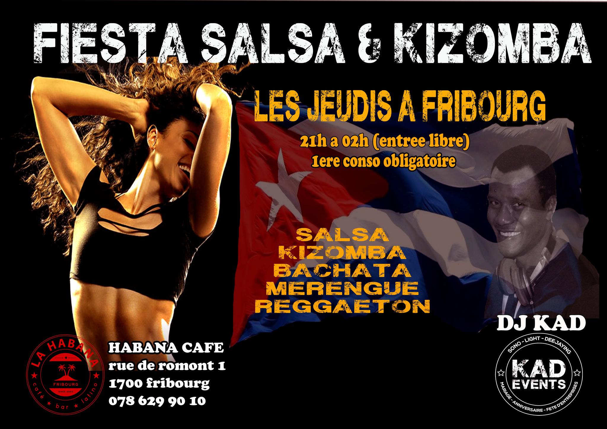 ★★Fiesta Salsa & Kizomba ! Tous les Jeudis à Fribourg★★