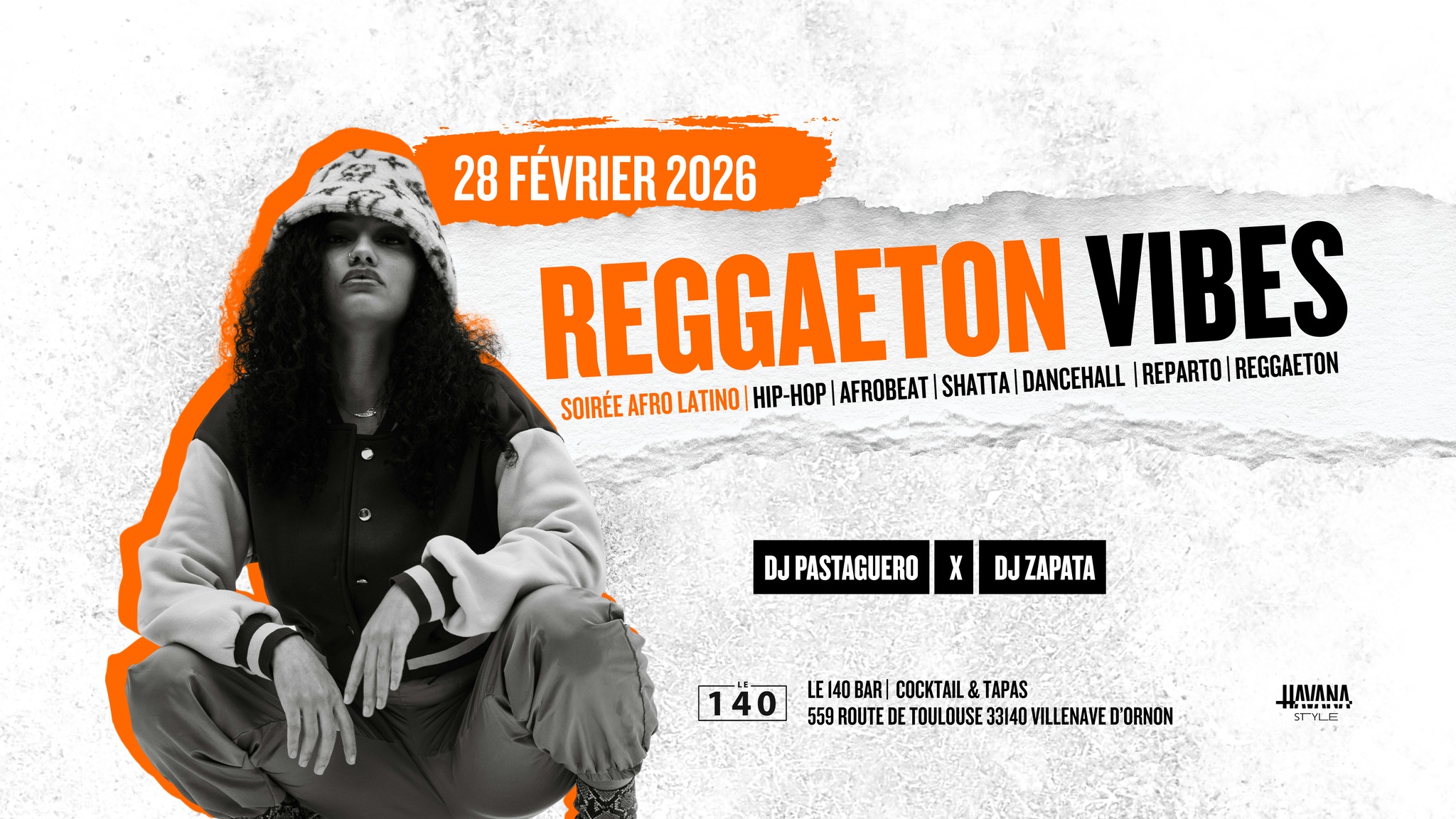Soirée Reggaeton Vibes au 140 Bar - Villenave d'Ornon
