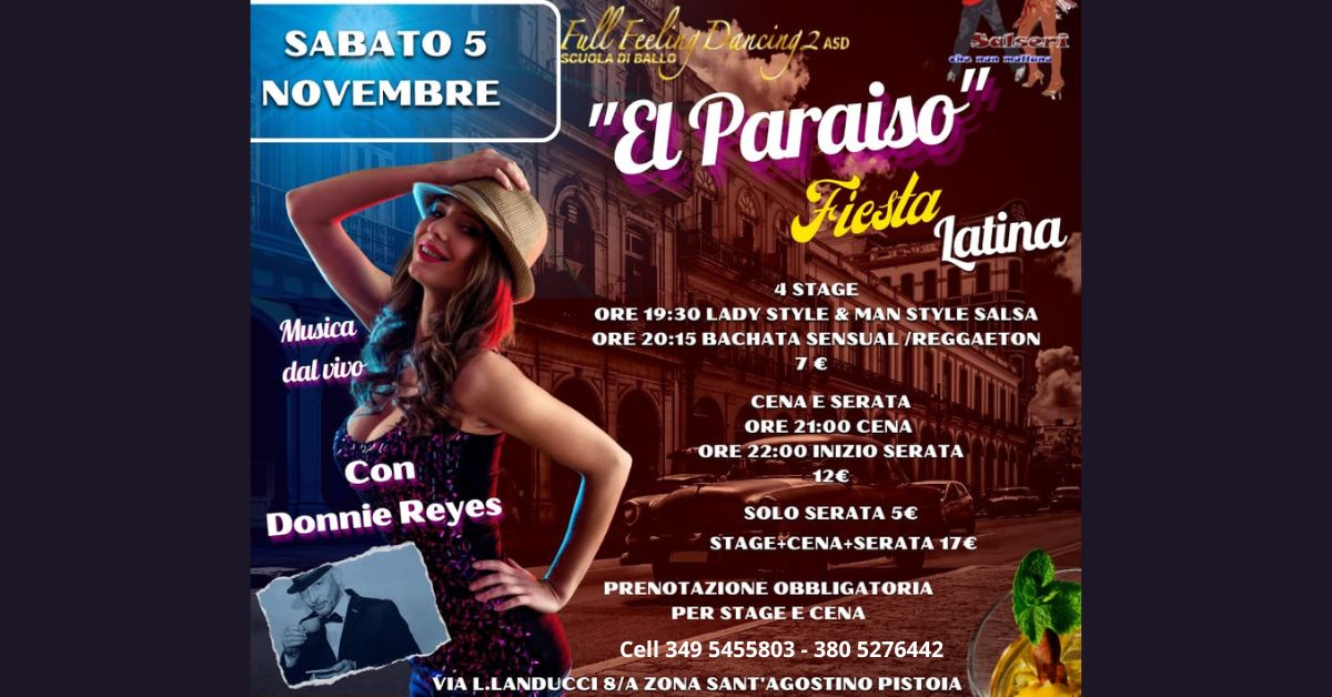 "EL PARAISO” Fiesta Latina