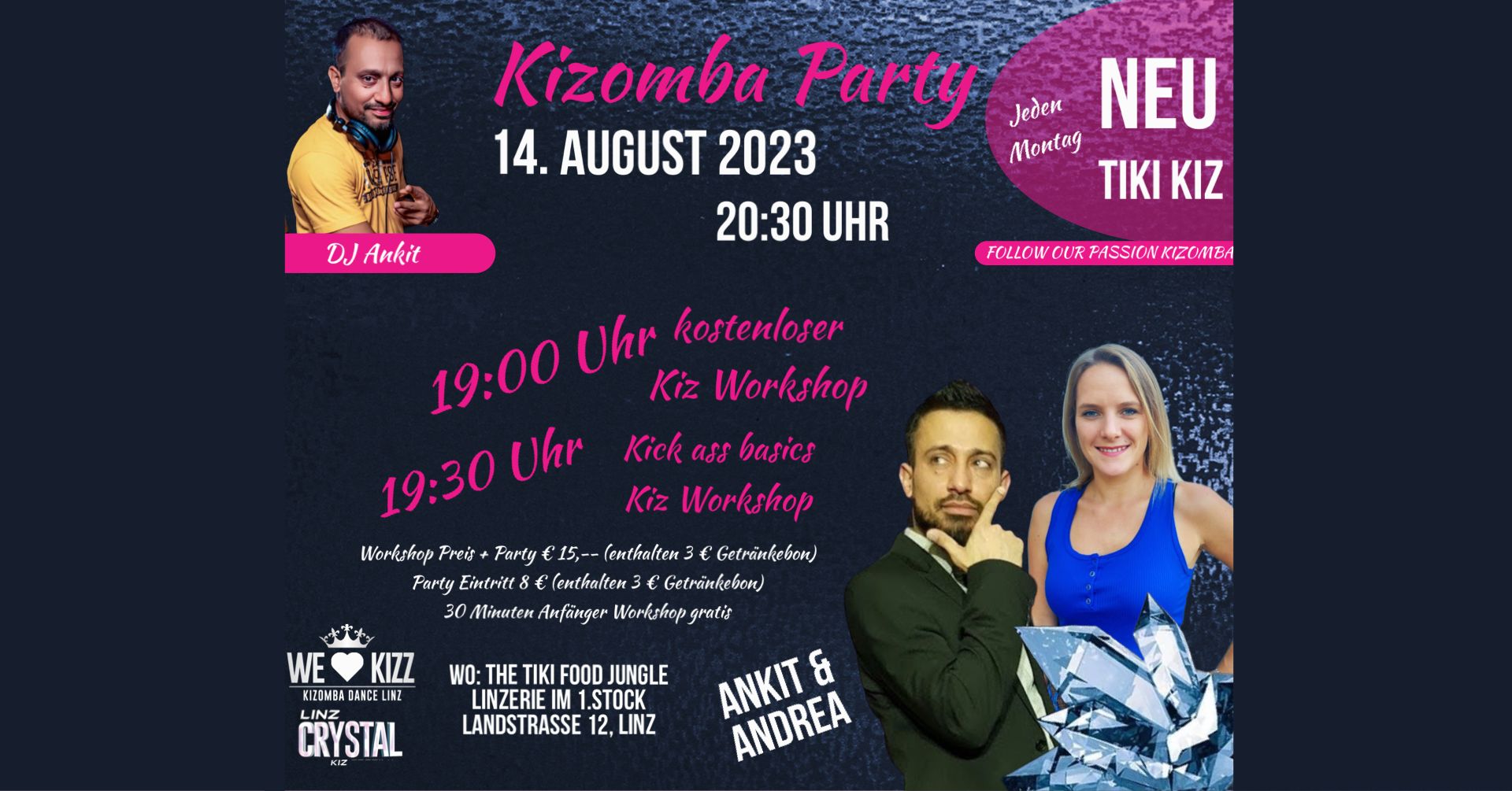 TIKI KIZ LINZ - Weekly Monday Kizomba Night