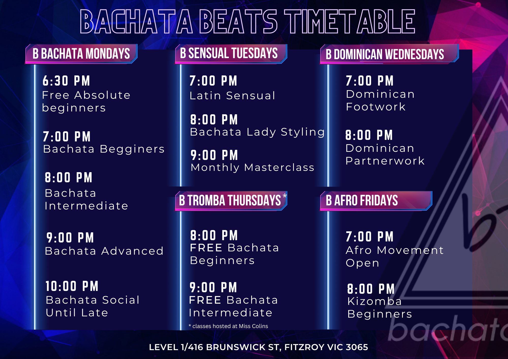 BACHATA BEATS OPEN WEEK - FREE PASS