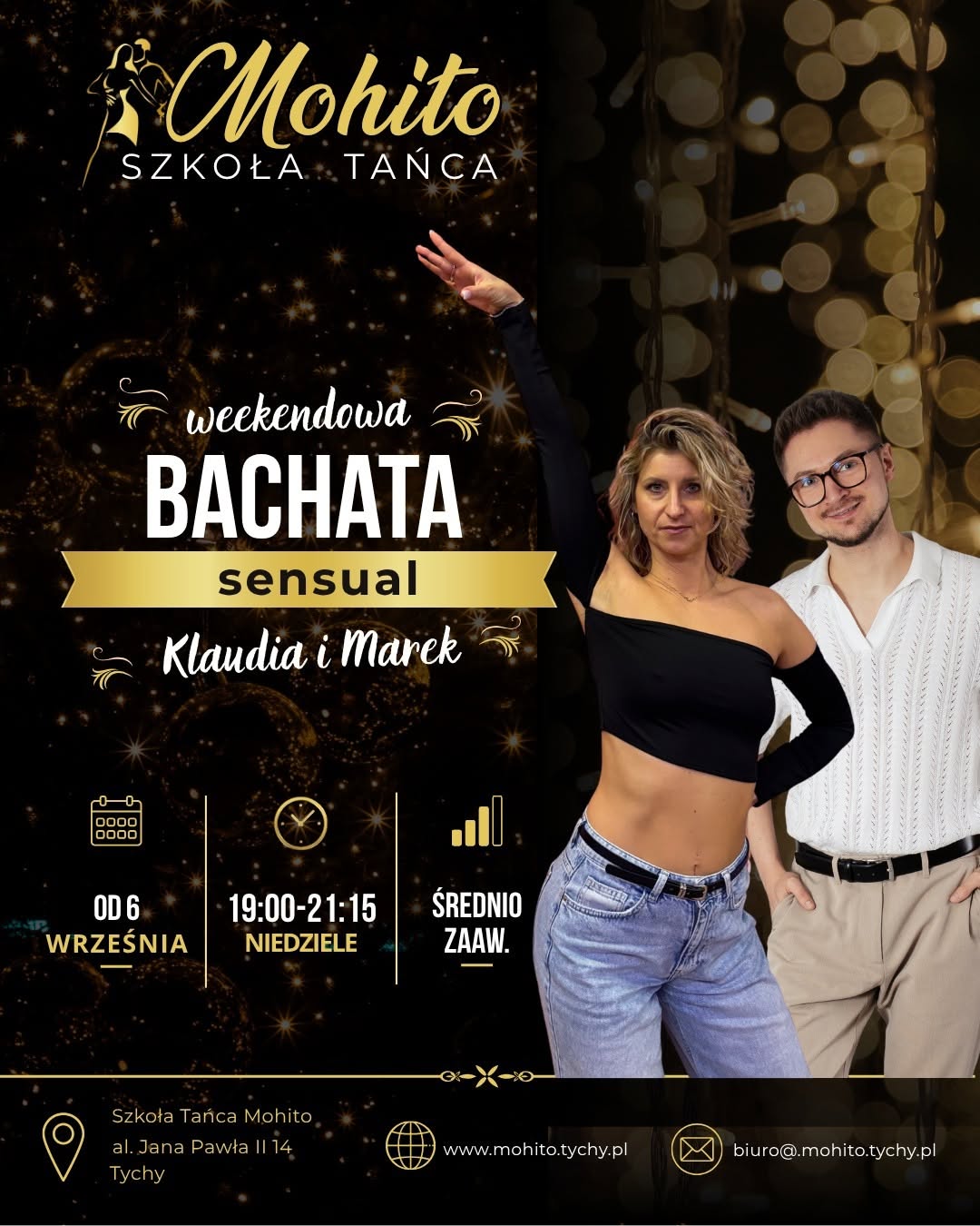 Weekendowa Bachata Sensual z Klaudią i Markiem - średniozaawansowana!