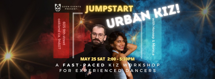 POSTPONED** JumpStartUrbanKiz - A Fast-Paced Workshop for Other Dancers