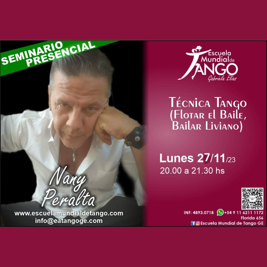 Seminario Nany Peralta Lun_27_nov_ Como Bailar Liviano, flotando en el Baile"